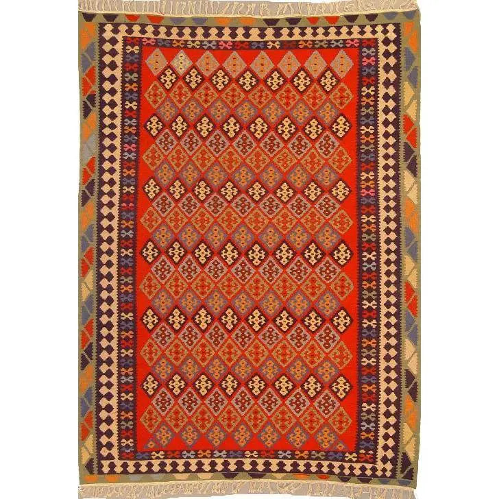 One Of The Kind Ardabil Persian Kilim 9'0" x 6'8"